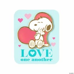 Peanuts® Valentine Pins with Card for 12