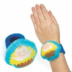 Plush Baby Jesus Slap Bracelets - 12 Pc.