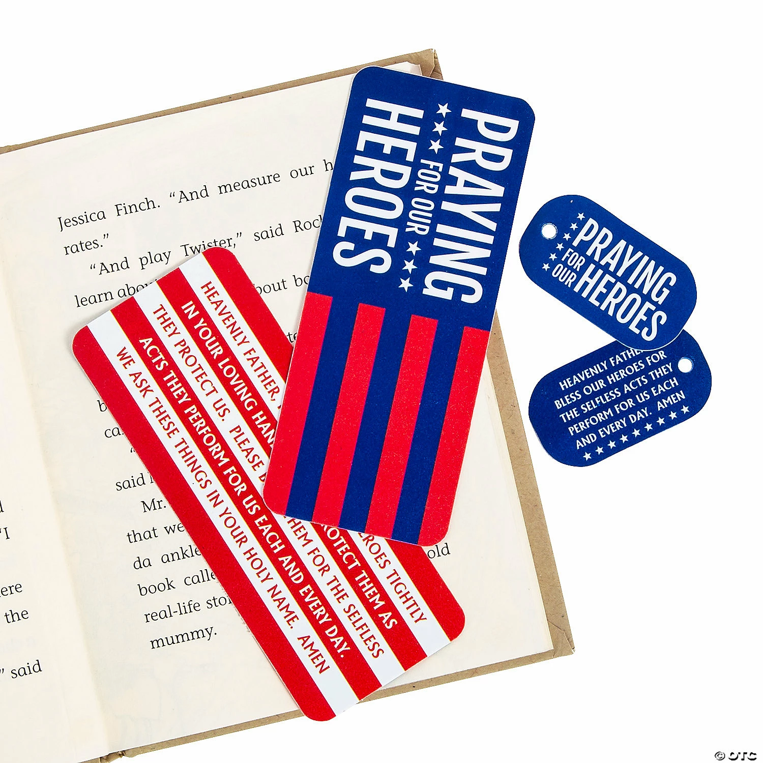 Praying for Our Heroes Bookmarks & Keychain Tags - 24 Pc. 2 Praying for Our Heroes Bookmarks & Keychain Tags - 24 Pc. - Image 2