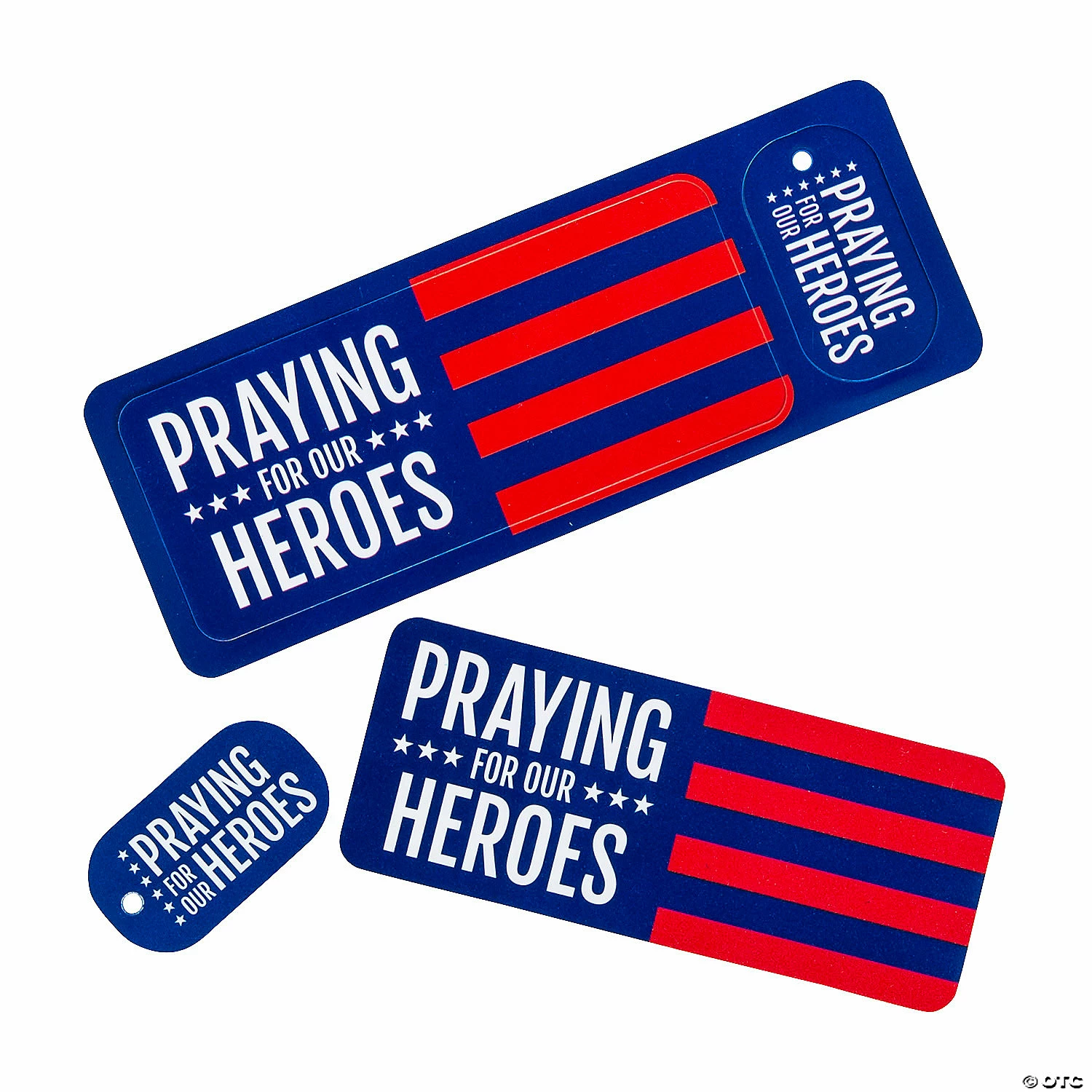 Praying for Our Heroes Bookmarks & Keychain Tags - 24 Pc. 1 Praying for Our Heroes Bookmarks & Keychain Tags - 24 Pc.