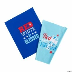 Red White & Blessed Tube Bandanas - 12 Pc.