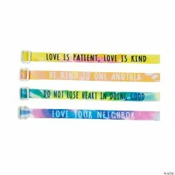 Religious Love Your Neighbor Bracelets - 12 Pc. -Religious Apparel Sales Shop religious love your neighbor bracelets 12 pc 14092475 a02