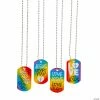Religious Valentine’s Day Dog Tag Necklaces - 12 Pc.