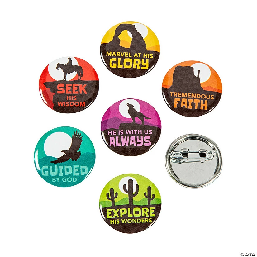 Southwest VBS Mini Buttons - 48 Pc. 1 Southwest VBS Mini Buttons - 48 Pc.